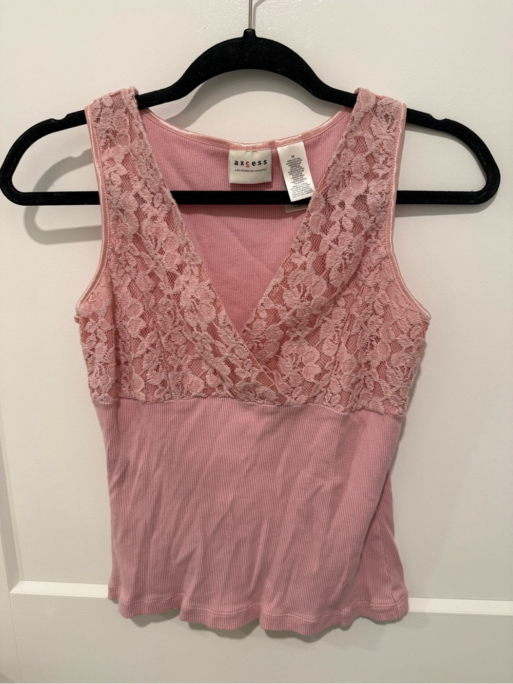 Vintage Pink Lace Top